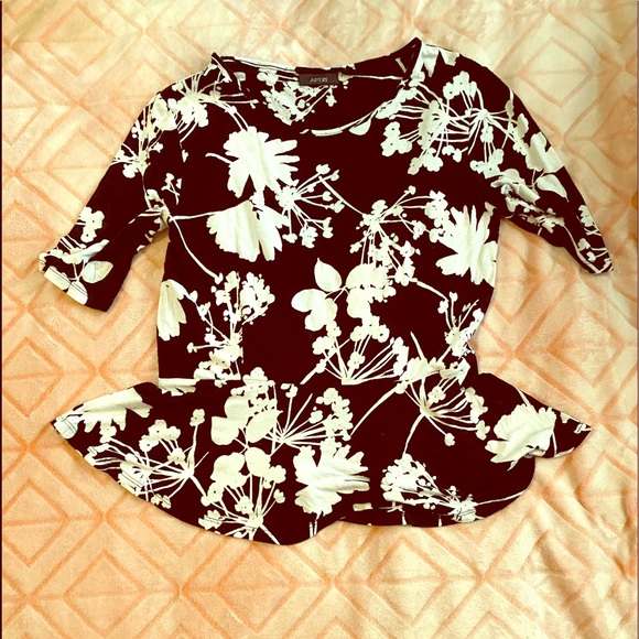 Floral peplum top - Picture 1 of 4